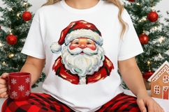 Santa Claus sublimation Png, Vintage Christmas Santa Png. Product Image 3