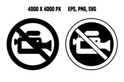 Video Recording Or Streaming Not Allowed Signs Product Image 1