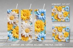 3D Flowers Florals Tumbler Wrap PNG Bundle Vol 2 Product Image 3