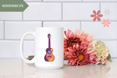 Hand Drawn Guitar Illustration, Cartoon Guitar PNG Product Image 2