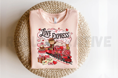 Love Express Valentines Sublimation PNG Product Image 2