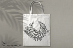 Spring flowers wreath SVG Product Image 2