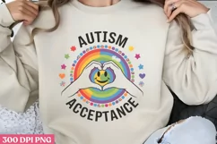 Autism Acceptance PNG, Autism Sublimation PNG Product Image 1