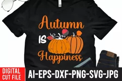Autumn is Happiness SVG Cut File , Thanksgiving SVG Quotes Product Image 2