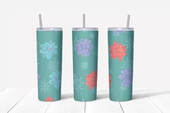 Christmas polar bear Skinny tumbler wrap design Product Image 2
