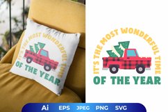It's The Most Wonderful Time of The Year with Plaid Truck Product Image 1