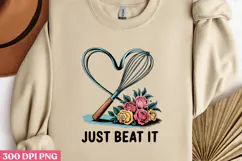 JUST BEAT IT PNG, Vintage Kitchen Sublimation PNG Product Image 3