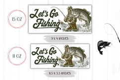Let&#039;s Go Fishing Mug Wrap, Dad Coffee Mug, Fish Mug Design Product Image 2