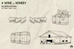 Wine and winery Svg Png Eps Product Image 2