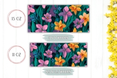 Cartoon Narcissus Mug Wrap, Spring Mug, Flowers Mug Product Image 2