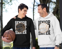 Senior Basketball Family Svg Png, Mom Dad Sister Brother Product Image 3