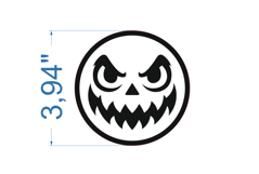 Halloween Coaster SVG laser cut file for Glowforge Product Image 2