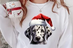 Christmas Peeking Dogs Clipart, Christmas PNG Product Image 2