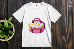 Cute Dessert Suitcase Clipart Sublimation PNG Product Image 2