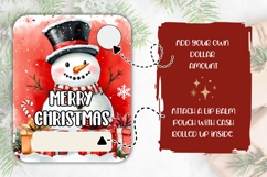 Watercolor Snowman Money Card Printable, Christmas Gift Card Product Image 2