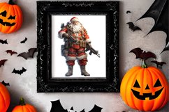 Watercolor Santa Claus Sublimation Clipart, Santa PNG Product Image 2