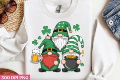 Gnomes with Beer and St. Patrick&#039;s PNG, ST PATRICKS DAY Drin Product Image 3