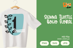 Sienna Thistle Boho Floral Monogram Product Image 1