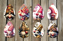 Valentine gnome | love Sublimation teardrop earring designs Product Image 2