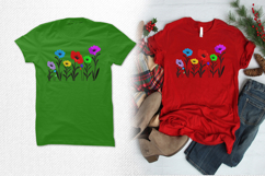 Colorful Wildflower Garden Embroidery Design Product Image 2