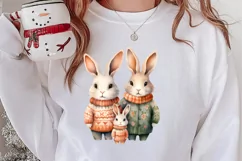 Christmas Family Animals Sublimation Clipart, Christmas PNG Product Image 2