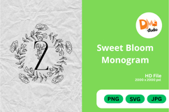 Sweet Bloom Monogram Product Image 1