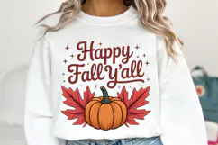 Happy Fall Y'all Svg | Thanksgiving Svg | Shirt Svg Product Image 2