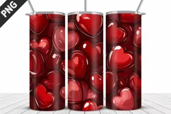 Valentines Love Skinny Tumbler PNG Wrap| Valentines Tumbler Product Image 3
