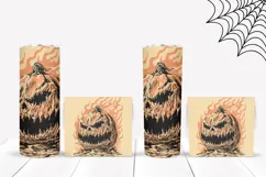 Cartoon Pumpkin Tumbler Sublimation, Spooky Pumpkin PNG Product Image 2