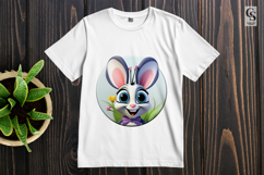 Cute Bunny Spring Clipart Sublimation PNG Product Image 2