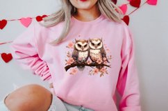 Chibi Owl Valentines Day Clipart and Stickers, Valentines PN Product Image 2