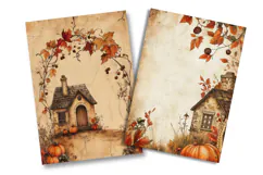 Rustic Fall Cottage Junk Journal Pages Product Image 2
