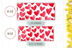 Love Hearts Mug Design, Valentine Mug Template Product Image 2