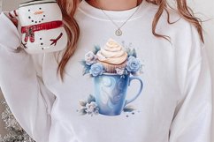 Pastel Christmas Coffee Cup Sublimation, Christmas Clipart Product Image 2