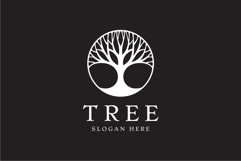 Circle Gold Tree Logo Design Vector Illustration Product Image 3