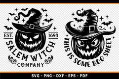 Halloween Pumpkin Faces SVG, Salem SVG, Witches Brew SVG PNG Product Image 2