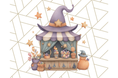 Creepy Carnival Halloween Clipart PNG with Hayride Art Product Image 2