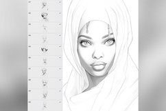 50 Procreate African Princesses Stamp Brushes Product Image 7