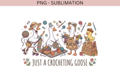Crocheting geese png design for T-shirts Product Image 2