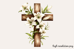 Christian Rustic Easter Clipart PNG Product Image 1