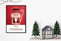 Cartoon Christmas Nutcracker Greeting Card Design Product Image 2