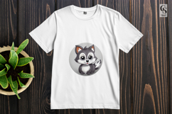 Cute Raccoon Eating Donut Clipart Sublimation PNG Product Image 2