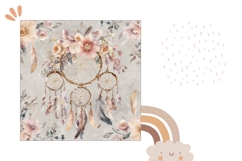 Boho Dreamcatcher Pillow, Dream Catcher Pillowcase Design Product Image 2