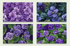 African Violet Flowers Cutting Boards sublimation Design Product Image 2