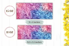 Colorful Fur Mug Design, Pink Mug Sublimation, Fur Texture Product Image 2