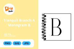 Tranquil Branch Monogram Icon Product Image 1