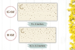 Stars Mug Wrap Design, Moon Mug Sublimation Product Image 2