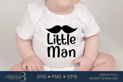 Little Man SVG PNG Sublimation |New Born Baby | Pragnent Product Image 2