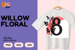 Willow Floral Monogram Product Image 1