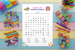 Word search worksheet page mockup Product Image 3